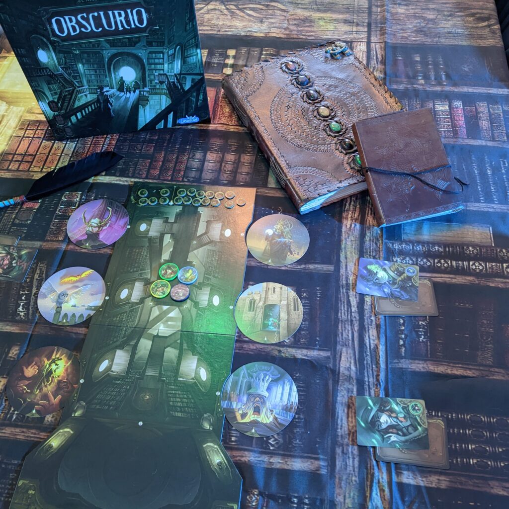 Obscurio board game set up